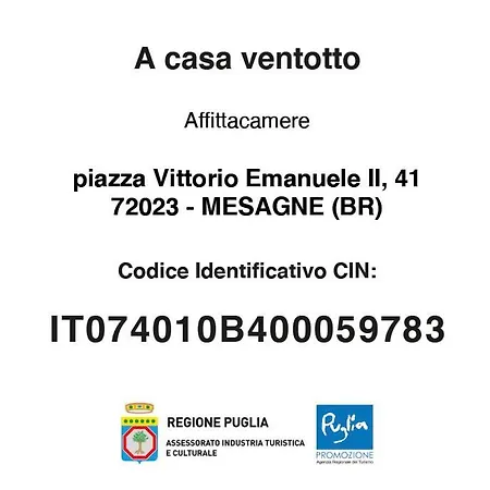 Bed & Breakfast A Casa Ventotto Mesagne